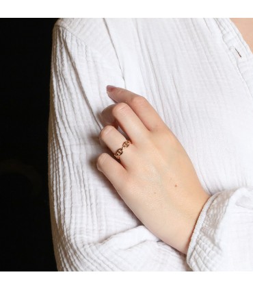 Hermès Chaîne d’Ancre gold ring