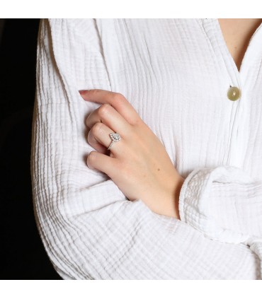 Messika M-Love diamonds and gold ring