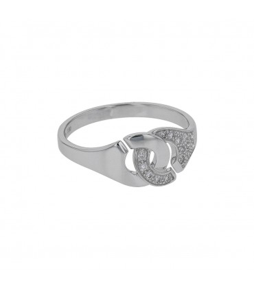 Dinh Van Menottes R8 diamonds and gold ring