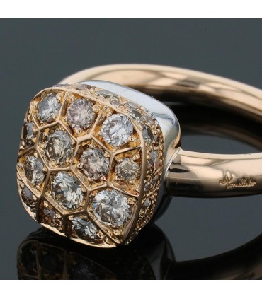 Pomellato Nudo diamonds and gold ring