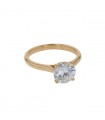 Bague solitaire diamant - Pré-certificat LFG 1,55 ct D VS2