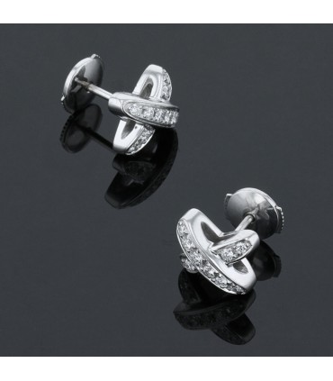 Chaumet Liens diamonds and gold earrings