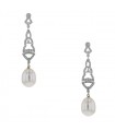 Boucles d’oreilles or, perle de culture