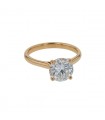 Bague solitaire diamant - Pré-certificat 2,02 ct I VS2