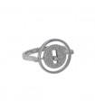 Messika Lucky Move Pavée PM diamonds and gold ring