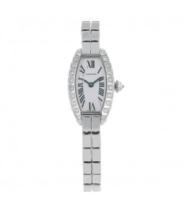Cartier Tonneau diamonds and gold watch