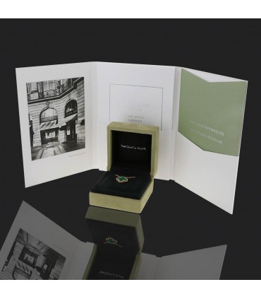 Van Cleef & Arpels Vintage Alhambra malachite and gold necklace
