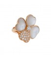 Van Cleef & Arpels Cosmos mother-of-pearl, diamonds and gold ring