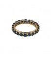 Sapphires and gold ring