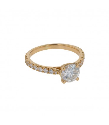 Diamonds and gold ring