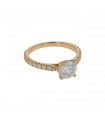 Diamonds and gold ring