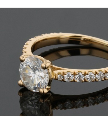 Diamonds and gold ring