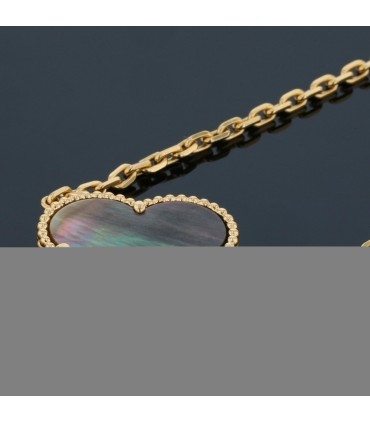 Van Cleef & Arpels Magic Alhambra gold, mother-of-pearl, onyx necklace