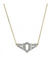 David Webb Flight diamonds, enamel and two tones gold necklace