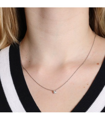 Diamond and gold necklace