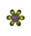 Van Cleef & Arpels Hawaï peridots, amethysts and gold brooch