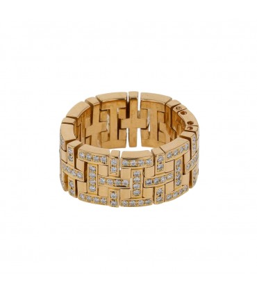 Léon Hatot gold and diamonds ring