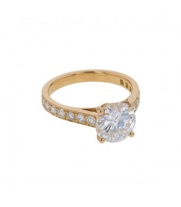 Diamonds and gold ring