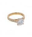 Bague solitaire diamant - Certificat LFG 2,08 ct G SI1