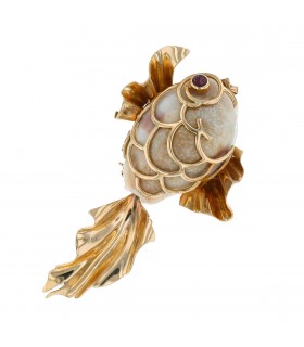 Broche Poisson