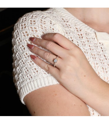 Diamonds and gold ring