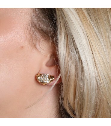 Dior gold and diamonds earrings