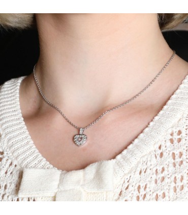 Poiray diamonds and gold pendant