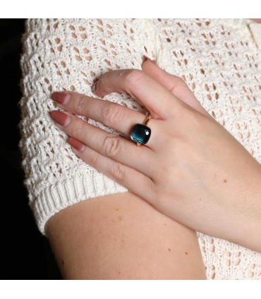 Pomellato Nudo topaze and gold ring