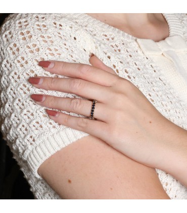 Sapphires and gold ring
