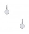 Pomellato Nudo quartz, diamonds and two tones gold earrings