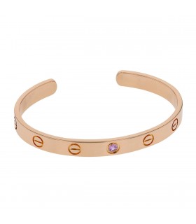 Cartier Love pink sapphire and gold bracelet