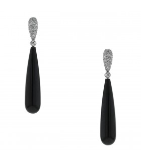 De Grisogono Gocce diamonds, onyx and gold earrings