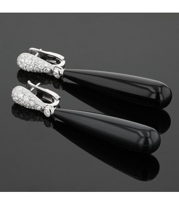 De Grisogono Gocce diamonds, onyx and gold earrings