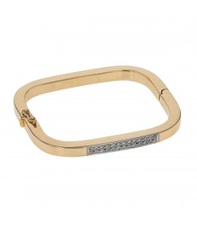 Bracelet or, diamants