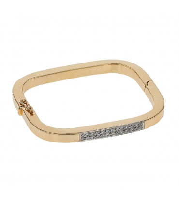 Bracelet or, diamants