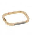 Bracelet or, diamants