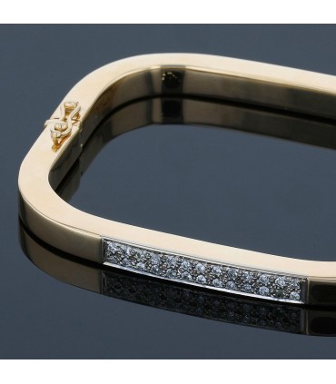 Bracelet or, diamants