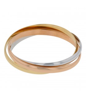 Three tone gold bracelet