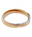 Three tone gold bracelet