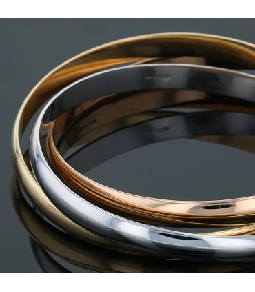 Three tone gold bracelet
