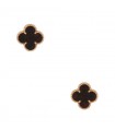 Van Cleef & Arpels wood and gold earrings