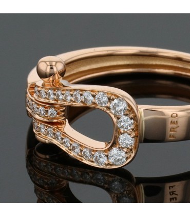 Fred Force 10 diamonds and gold ring