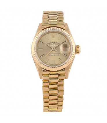 Rolex DateJust gold watch