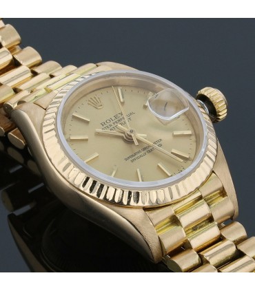 Rolex DateJust gold watch