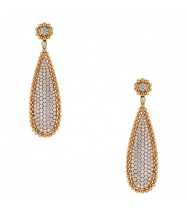 Diamonds and gold earrings