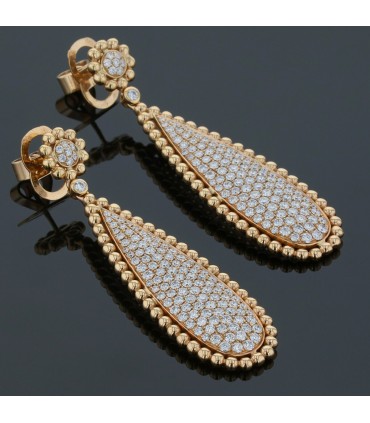 Diamonds and gold earrings