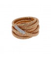 Two tones gold and diamonds ring