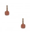 Pomellato Nudo diamonds, quartz and gold earrings