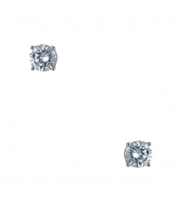 Diamonds and gold earrings