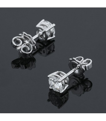 Diamonds and gold earrings